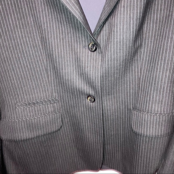 Oversized Pinstripe Chaps Blazer - Picture 3 of 6